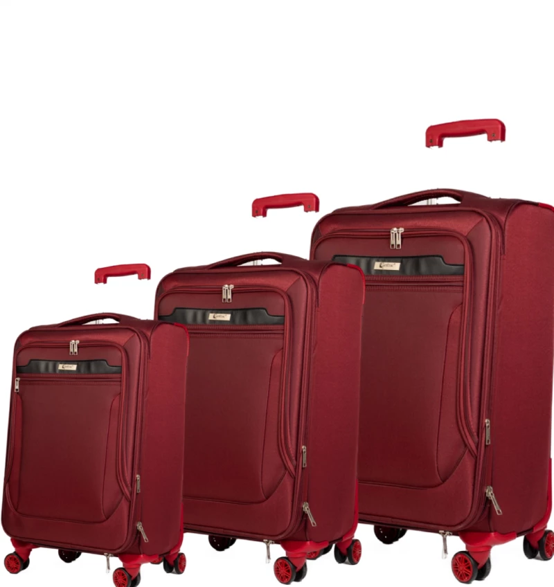 Βαλίτσες trolley (σετ 3 τεμαχίων) Cardinal 3300 μπορντό
