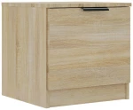 vidaXL Κομοδίνα 2 τεμ. Sonoma Δρυς 40 x 39 x 40 εκ. N/A Καφέ