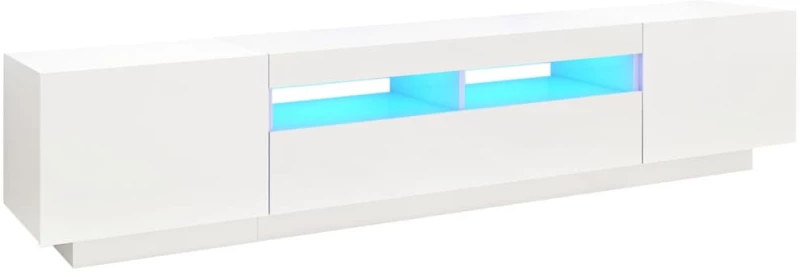 vidaXL Έπιπλο Τηλεόρασης με LED Λευκό 200 x 35 x 40 εκ. N/A Λευκό