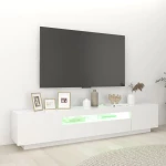 vidaXL Έπιπλο Τηλεόρασης με LED Λευκό 200 x 35 x 40 εκ. N/A Λευκό