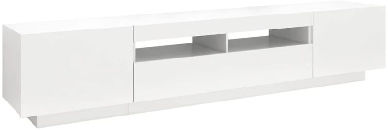 vidaXL Έπιπλο Τηλεόρασης με LED Λευκό 200 x 35 x 40 εκ. N/A Λευκό