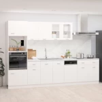 vidaXL Σετ Ντουλάπια Κουζίνας 7 Τεμαχίων Λευκό Μοριοσανίδα  Λευκό