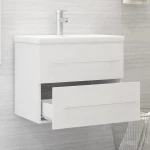 vidaXL Ντουλάπι Νιπτήρα Λευκό 60 x 38,5 x 48 εκ. από Μοριοσανίδα N/A Λευκό