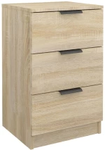 vidaXL Κομοδίνο Sonoma Δρυς 40 x 36 x 65 εκ. N/A Καφέ