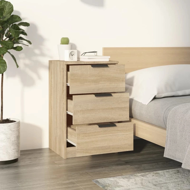 vidaXL Κομοδίνο Sonoma Δρυς 40 x 36 x 65 εκ. N/A Καφέ