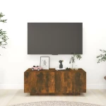 vidaXL Έπιπλο Τηλεόρασης Καπνιστή Δρυς 100x35x40 εκ. Επεξ. Ξύλο N/A Καφέ