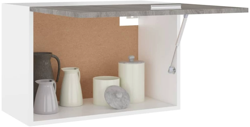 vidaXL Ντουλάπι Κρεμαστό Γκρι Sonoma 60x31x40 εκ. Επεξεργασμένο Ξύλο  Γκρι