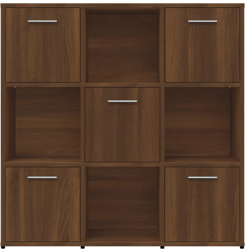 vidaXL Βιβλιοθήκη Καφέ Δρυς 90x30x90 εκ. από Επεξεργασμένο Ξύλο N/A Καφέ