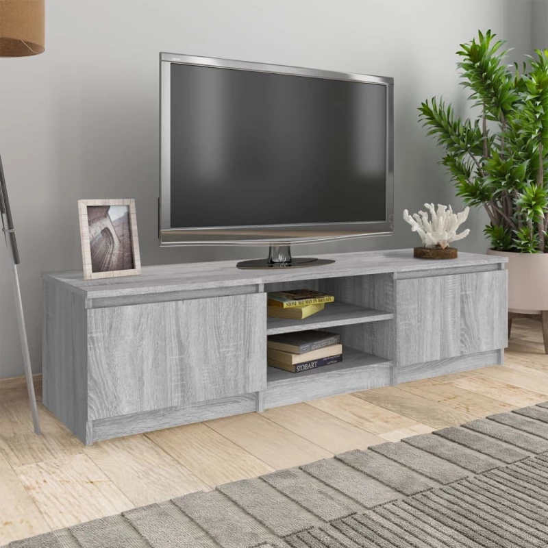 vidaXL Έπιπλο Τηλεόρασης Γκρι Sonoma 140x40x35,5 εκ. από Επεξεργ. Ξύλο N/A Γκρι