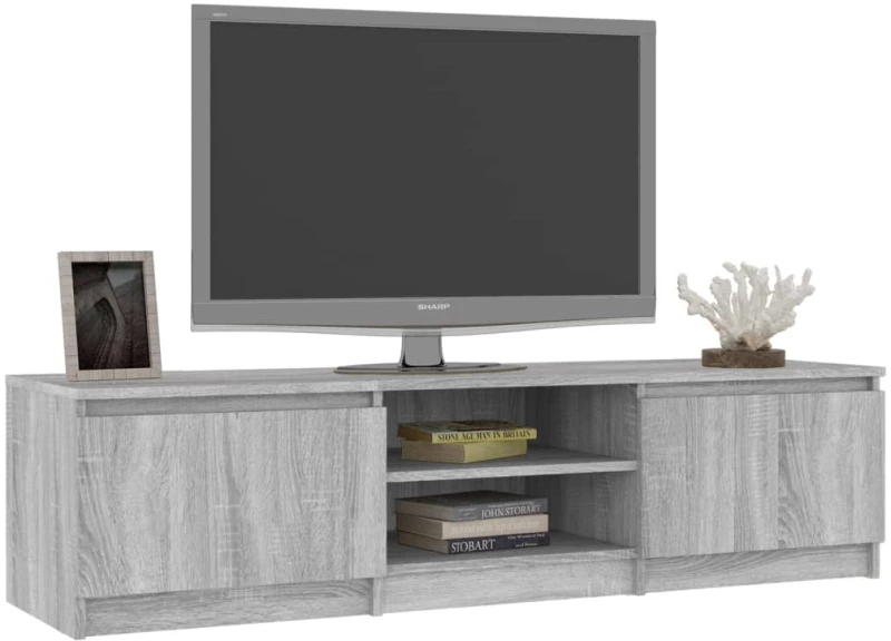 vidaXL Έπιπλο Τηλεόρασης Γκρι Sonoma 140x40x35,5 εκ. από Επεξεργ. Ξύλο N/A Γκρι