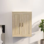 vidaXL Ντουλάπι Τοίχου Sonoma Δρυς 69,5x32,5x90 εκ από Επεξ. Ξύλο N/A Καφέ