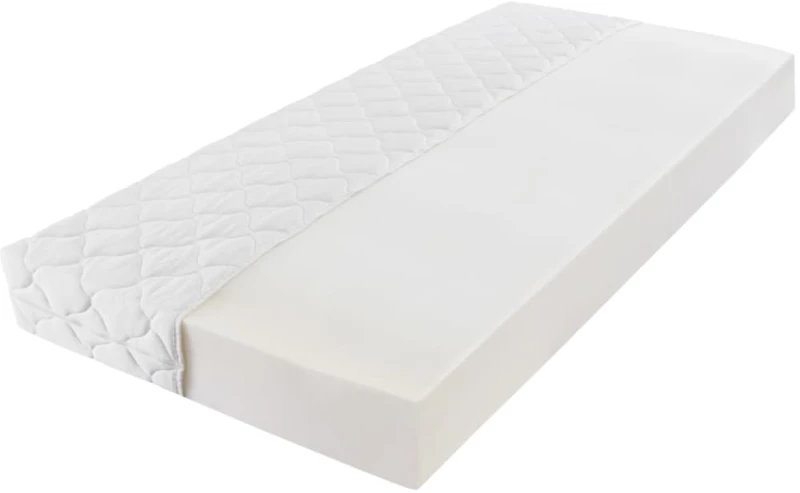 vidaXL Στρώμα 200 x 80 x 17 εκ. με Προστατευτική Πλενόμενη Θήκη 80 x 200 cm Λευκό