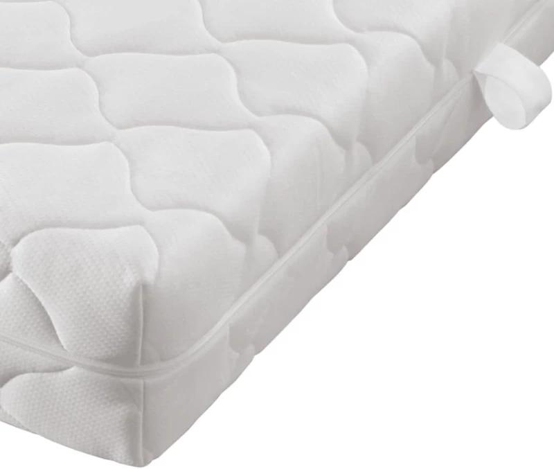 vidaXL Στρώμα 200 x 80 x 17 εκ. με Προστατευτική Πλενόμενη Θήκη 80 x 200 cm Λευκό