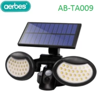Επαναφορτιζόμενο ηλιακό φως τοίχου 56 LED με ανιχνευτή κίνησης 30W AB-TA009 aerbes