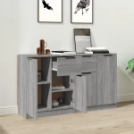 vidaXL Ντουλάπι 2 τεμ. Γκρι Sonoma 60x30x70 εκ. από Επεξεργασμένο Ξύλο N/A Γκρι