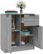 vidaXL Ντουλάπι 2 τεμ. Γκρι Sonoma 60x30x70 εκ. από Επεξεργασμένο Ξύλο N/A Γκρι