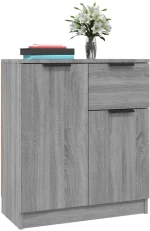 vidaXL Ντουλάπι 2 τεμ. Γκρι Sonoma 60x30x70 εκ. από Επεξεργασμένο Ξύλο N/A Γκρι