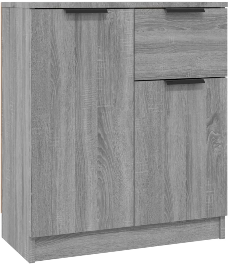 vidaXL Ντουλάπι 2 τεμ. Γκρι Sonoma 60x30x70 εκ. από Επεξεργασμένο Ξύλο N/A Γκρι