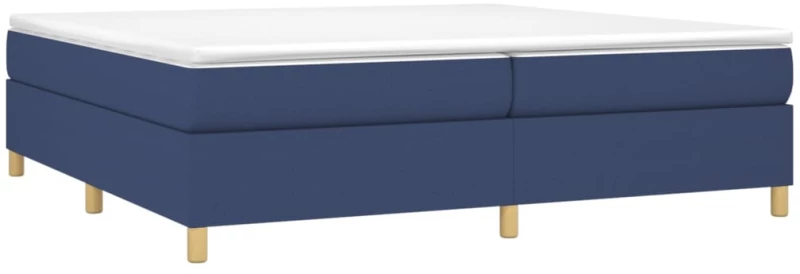 vidaXL Πλαίσιο Κρεβατιού Boxspring Μπλε 200x200 εκ. Υφασμάτινο 200 x 200 cm Μπλε