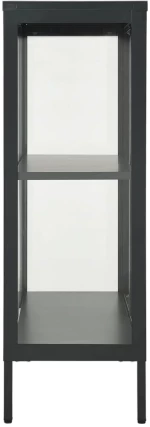 vidaXL Μπουφές Ανθρακί 75 x 35 x 105 εκ. από Ατσάλι και Γυαλί N/A Ανθρακί