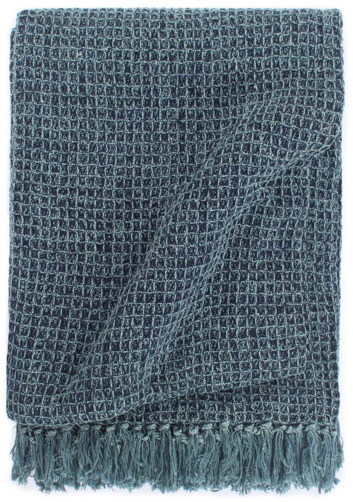 vidaXL Ριχτάρι Ίντιγκο Μπλε 125 x 150 εκ. Βαμβακερό 125 x 150 cm Μπλε