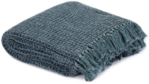 vidaXL Ριχτάρι Ίντιγκο Μπλε 125 x 150 εκ. Βαμβακερό 125 x 150 cm Μπλε