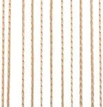 vidaXL Κουρτίνες με Κρόσσια 2 τεμ. Μπεζ 100 x 250 εκ. 100 cm Μπεζ