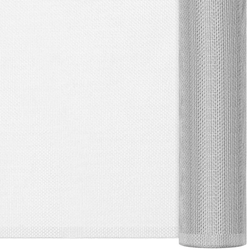 vidaXL Πλέγμα / Σήτα Ασημί 100 x 2000 εκ. Αλουμινίου 100 x 2000 cm Ασήμι