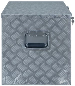 vidaXL Κουτί Αποθήκευσης Ασημί 610 x 430 x 455 εκ. Αλουμινίου  Ασήμι