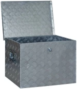 vidaXL Κουτί Αποθήκευσης Ασημί 610 x 430 x 455 εκ. Αλουμινίου  Ασήμι