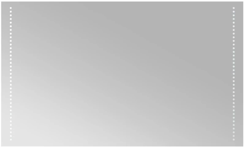 vidaXL Καθρέφτης Μπάνιου με LED 100x60 εκ. 100 x 60 cm Διαφανές