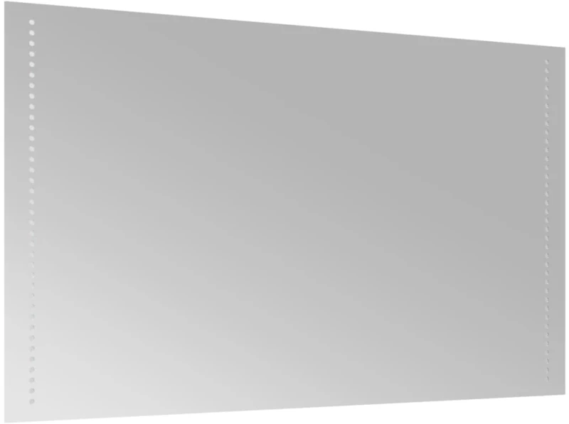 vidaXL Καθρέφτης Μπάνιου με LED 100x60 εκ. 100 x 60 cm Διαφανές