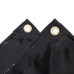 vidaXL Μουσαμάς Μαύρος 650 γρ./μ.² 4 x 6 μ. 4 x 6 m Μαύρο