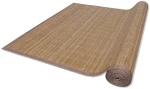 Χαλί Ορθογώνιο Καφέ 150 x 200 εκ. Μπαμπού 150 x 200 cm Καφέ