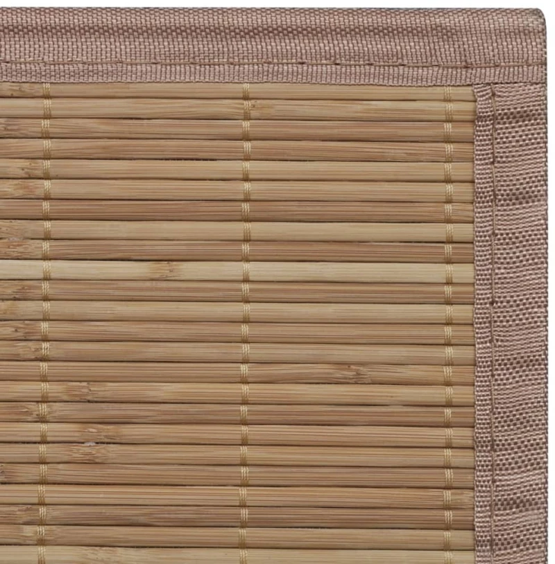 Χαλί Ορθογώνιο Καφέ 150 x 200 εκ. Μπαμπού 150 x 200 cm Καφέ