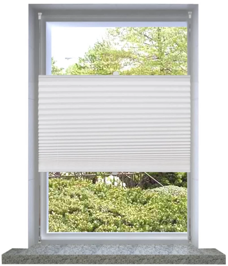 Πλισέ ρόλερ σκίασης 90x150cm Λευκό 90 x 150 cm Λευκό