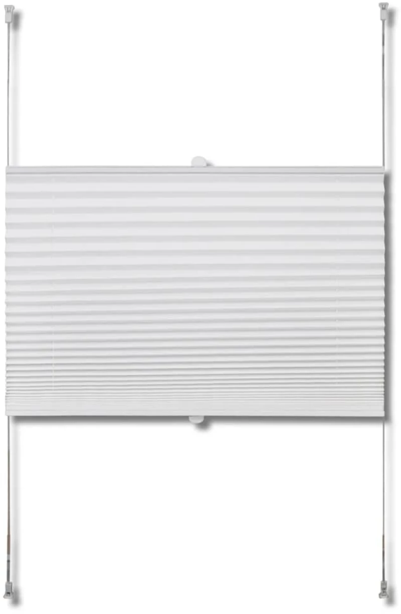 Πλισέ στόρι σκίασης 70x200cm Λευκό 70 x 200 cm Λευκό