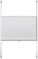 Πλισέ στόρι σκίασης 70x200cm Λευκό 70 x 200 cm Λευκό