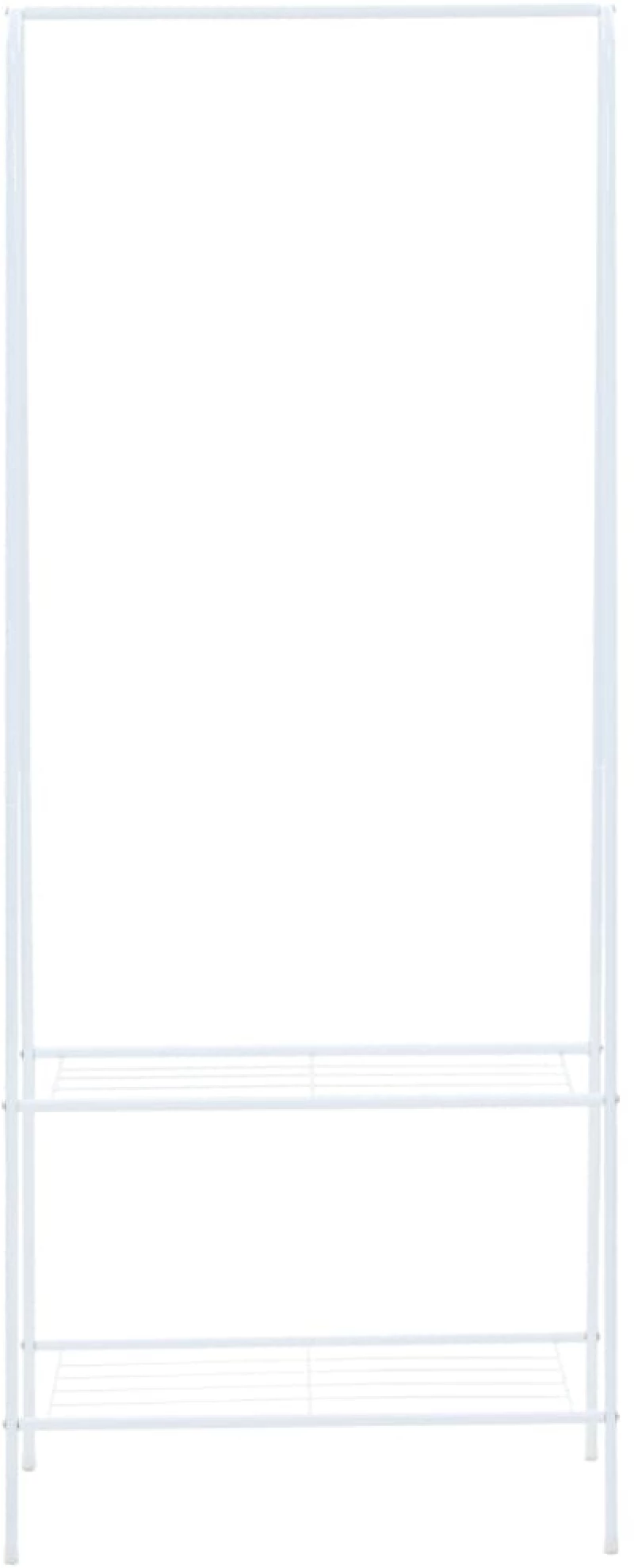 vidaXL Κρεμάστρα Ρούχων Δαπέδου Λευκή 59 x 35 x 150 εκ. N/A Λευκό