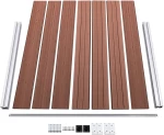 vidaXL Σετ Πάνελ Περίφραξης Καφέ 353 x 146 εκ. από WPC 353 x 146 cm Καφέ