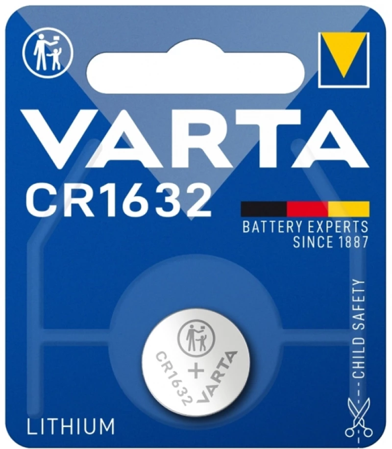 VARTA μπαταρία λιθίου CR1632, 3V, 1τμχ
