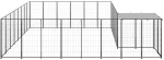 vidaXL Σπιτάκι Σκύλου Μαύρο 15,73 μ² Ατσάλινο 15.73 m² Μαύρο