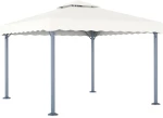 vidaXL Κιόσκι Κρεμ 300 x 300 εκ. Αλουμινίου N/A Κρεμ