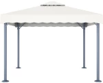 vidaXL Κιόσκι Κρεμ 300 x 300 εκ. Αλουμινίου N/A Κρεμ