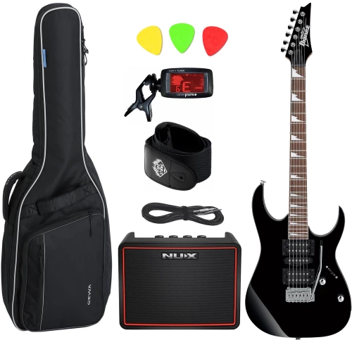 Ibanez GRG 170 DX - Black - Deluxe Plus Bundle