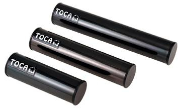 Toca Shaker Round Aluminum - Black, 05"