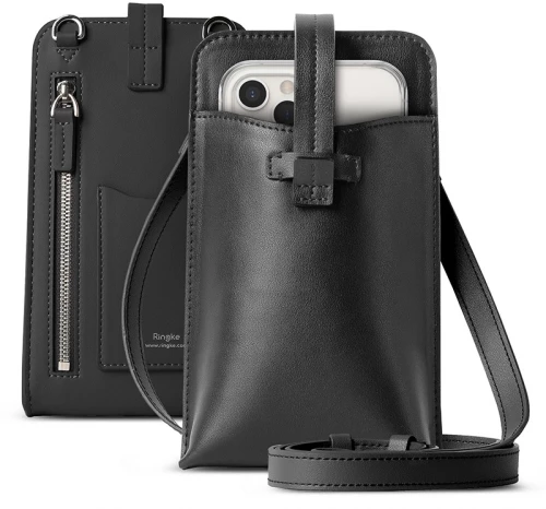 Ringke Mini Cross Bag Δερμάτινη Μαύρο