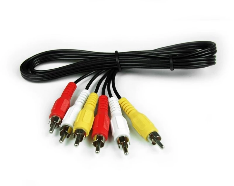 Καλώδιο Ήχου και Εικόνας Jasper 3 x RCA Αρσενικό σε Αρσενικό 1.5μ.