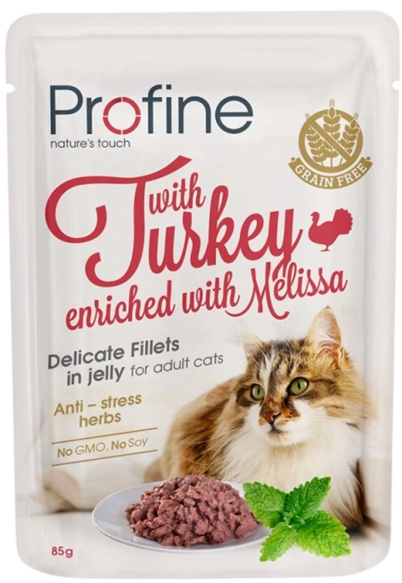 Profine Delicate Fillets Γαλοπούλα με μελισσόχορτο 24 x 85gr