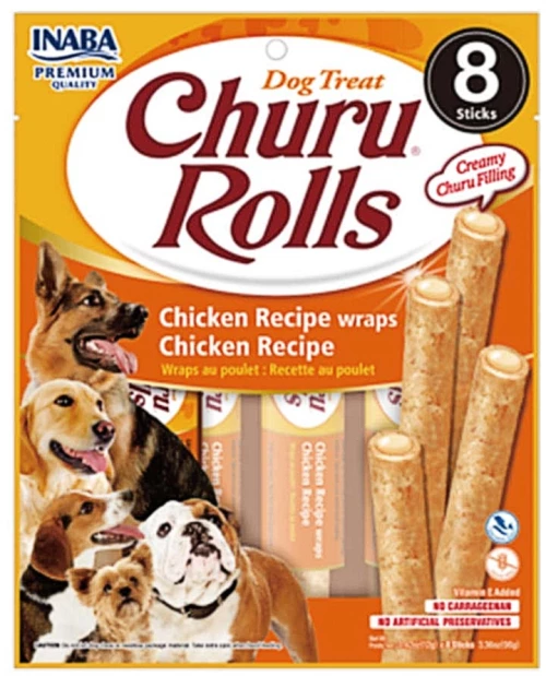 Λιχουδιές Churu Dog Rolls Chicken 8 x 12gr